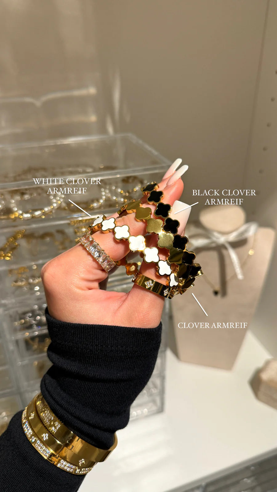 All Over Clover Bangle