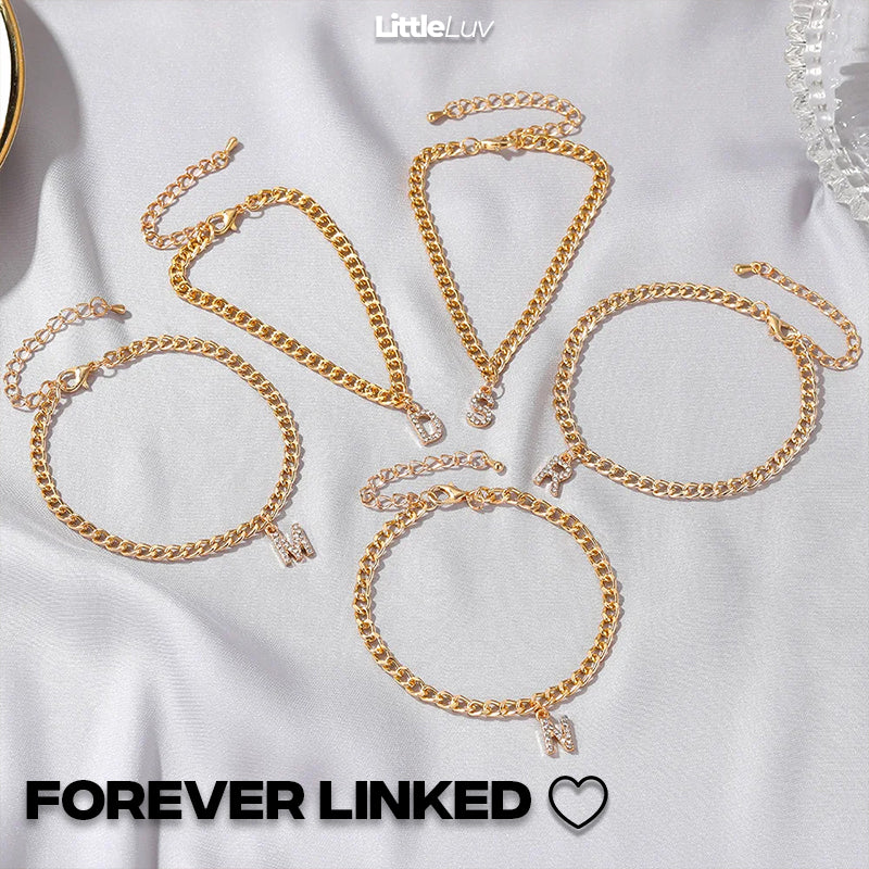 COUPLES INITIAL ANKLET