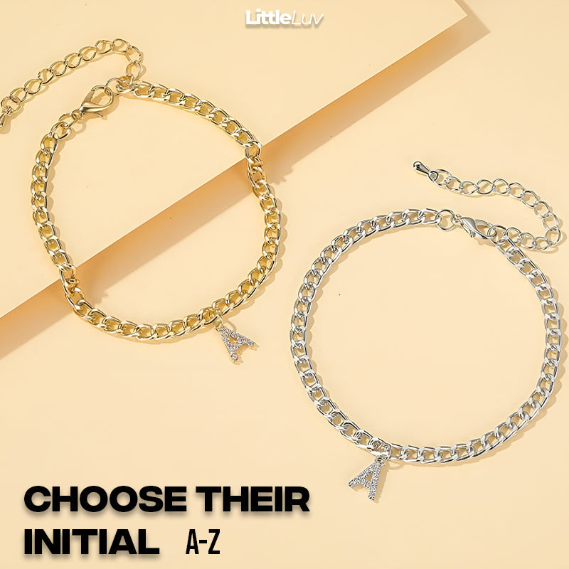 COUPLES INITIAL ANKLET