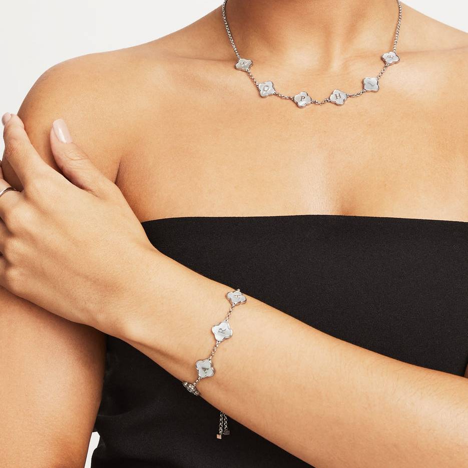 Personalized Clover Bracelet