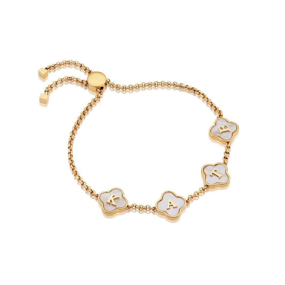 Personalized Clover Bracelet
